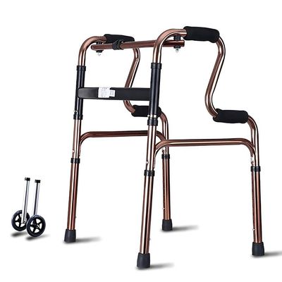 HXRLSIPO Aluminum Folding 2-in-1 Rollator Walker