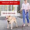 Mavcobo 125 cm White Cane for the Blind, Titanium Alloy Retractable Guide Cane, 7 Sections view 2