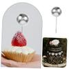 Cabilock 108 Silver Foam Cake Decoration Balls with Wire, Shiny Cake Toppers for Birthdays, Parties and Festive Cakes view 3