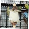 VANZACK Hanging Bird Toy for Parrots, Colorful Chew Toy for Budgies and Cockatiels view 3