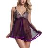 WILLBEST Black Babydoll Lingerie Set for Women, Yellow Cotton Underwear, Bra and Thong Set, Bustier, Bodystocking view 1