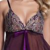 WILLBEST Black Babydoll Lingerie Set for Women, Yellow Cotton Underwear, Bra and Thong Set, Bustier, Bodystocking view 3
