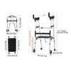 HXRLSIPO Upright Walker for Tall Seniors, Folding and Height-Adjustable, with Armrests and Wheels view 2