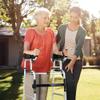HXRLSIPO Upright Walker for Tall Seniors, Folding and Height-Adjustable, with Armrests and Wheels view 4