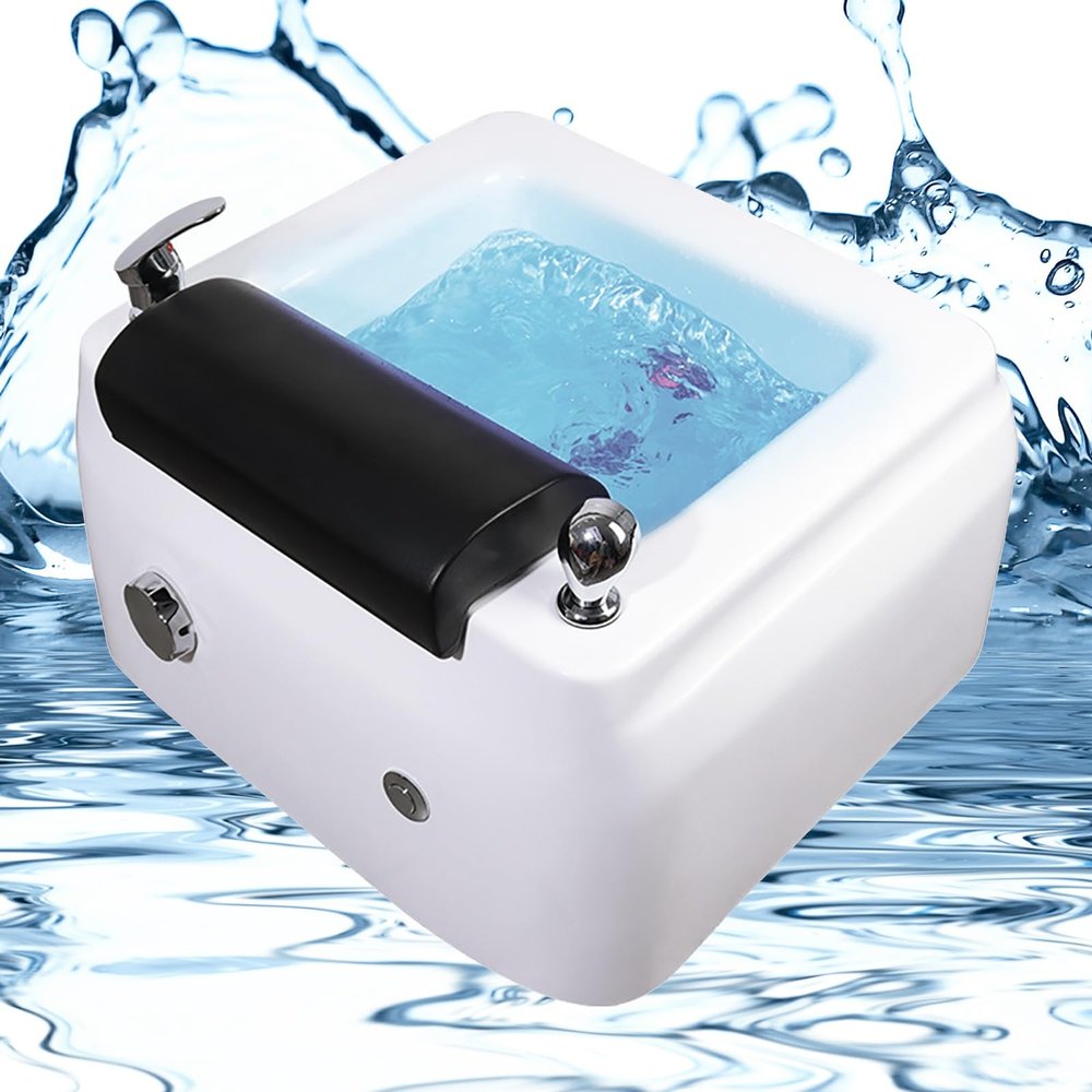 OHaGin Foot Spa Bath with Colorful Light, Automatic Drainage, and Adjustable Hot/Cold Water