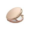 HDVLXZLY Mini Makeup Mirror, Foldable Portable Metal Round Compact, Double-Sided Handheld Pocket Mirror, Rose Gold/Silver view 4