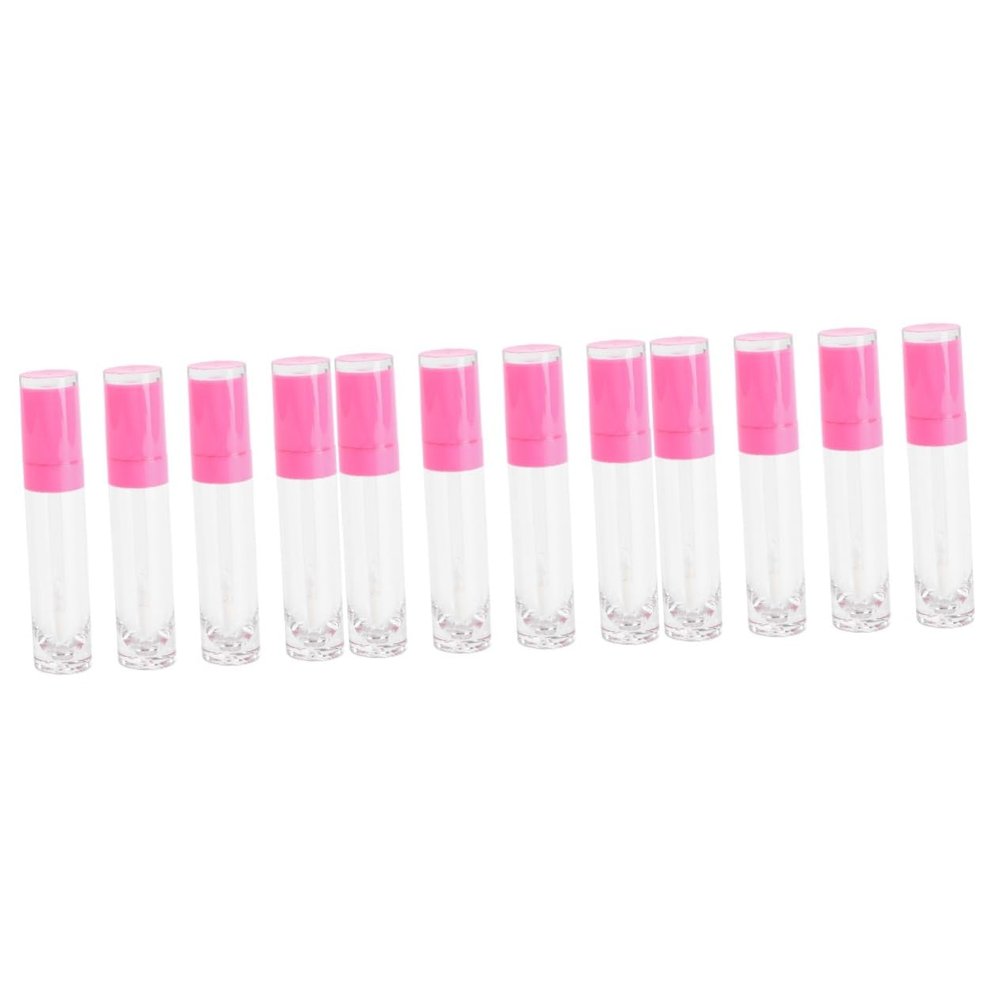 TOVINANNA 12-Piece Empty Reusable Plastic Containers for Cosmetics, Lip Balm and Liquids