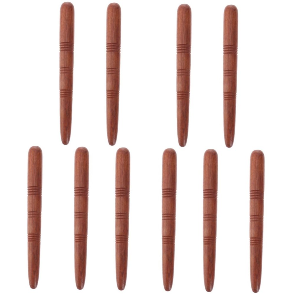 TOVINANNA 5-Piece Acupressure Massage Stick Set, Multifunctional Foot Massage Tools, Natural Wood