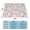 JIUJIUJIU Lightweight Flannel Blanket with Cartoon Polar Bear Pattern view 2