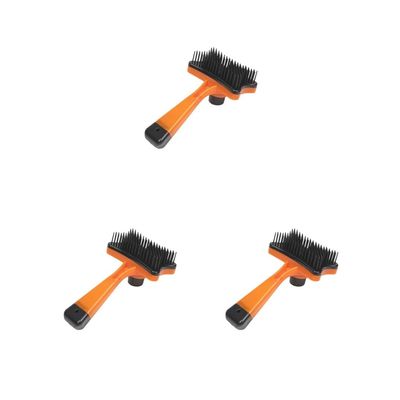 3-Piece Pet Grooming Comb Set, Orange