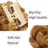 Synthetic Messy Bun Hairpiece with Claw Clip view 4