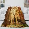 KKOLASXZE 3D-Printed Jungle Moose Microfiber Blanket, Soft and Breathable, 50 x 60 in (127 x 152 cm) view 4