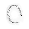 CLSSLVVBN Black Wavy Metal Headband for Men, Type 9 view 2