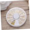 Healvian 3-Piece Fan-Shaped Nail Art Decoration Set with Metal Studs view 3