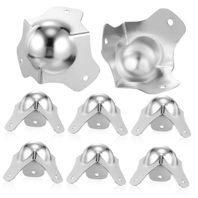Silver Iron Ball Corner Protectors, 8-Pack