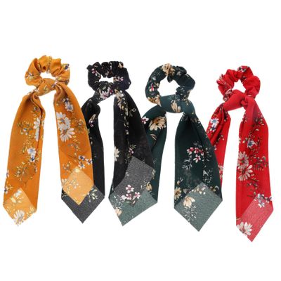 MAGICLULU 3 Sets of 4 Printed Fabric Hair Ties