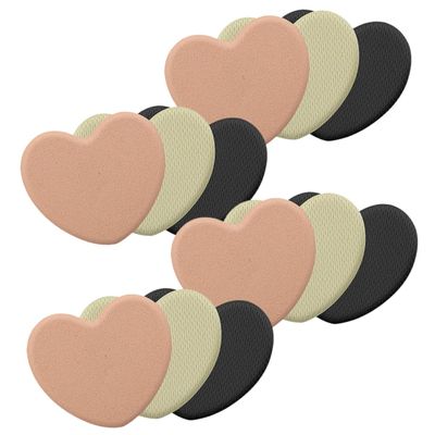 FRCOLOR 6 Pairs Mesh and Foam Forefoot Pads with Cushioning, Comfortable High-Heel Insoles, Non-Slip Ball-of-Foot Pads for Women