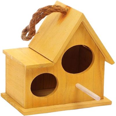 SYSZSYHD Solid Wood Bird Cage, Portable Vintage Birdhouse Holder for Indoor and Outdoor Use