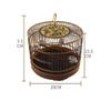 SYSZSYHD Chinese Retro Bamboo Bird Cage with Hook view 3