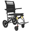 Ultra-Lightweight Aluminum Transport Wheelchair, Foldable Travel Wheelchair for Older Adults and People with Disabilities, with Handbrake, Folding Armrests and Footrests, Honeycomb Wheels, up to 100 kg view 1
