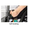 BKEKM Lightweight Foldable Wheelchair with Hand Brakes view 4