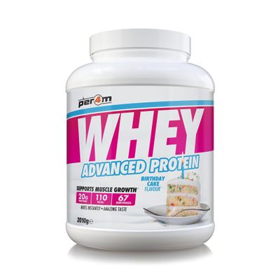 Per4m Whey Protein, Whey Protein with a Complete Amino Acid Profile, for Muscle Building and Recovery, Birthday Cake, 2.01 kg