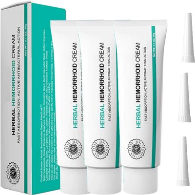 Medalisk Herbal Hemorrhoid Cream for Women and Men (3 Pieces)