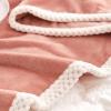 Flannel Fleece Blanket, Double-Sided, Pink, 180 x 200 cm view 2