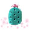 SOESFOUFU Pineapple-Shaped Silicone Shower Brush, Green view 1