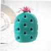 SOESFOUFU Pineapple-Shaped Silicone Shower Brush, Green view 3
