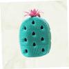 SOESFOUFU Pineapple-Shaped Silicone Shower Brush, Green view 4
