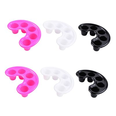 Healvian 6-Piece Manicure Soak Bowls with 5 Holes