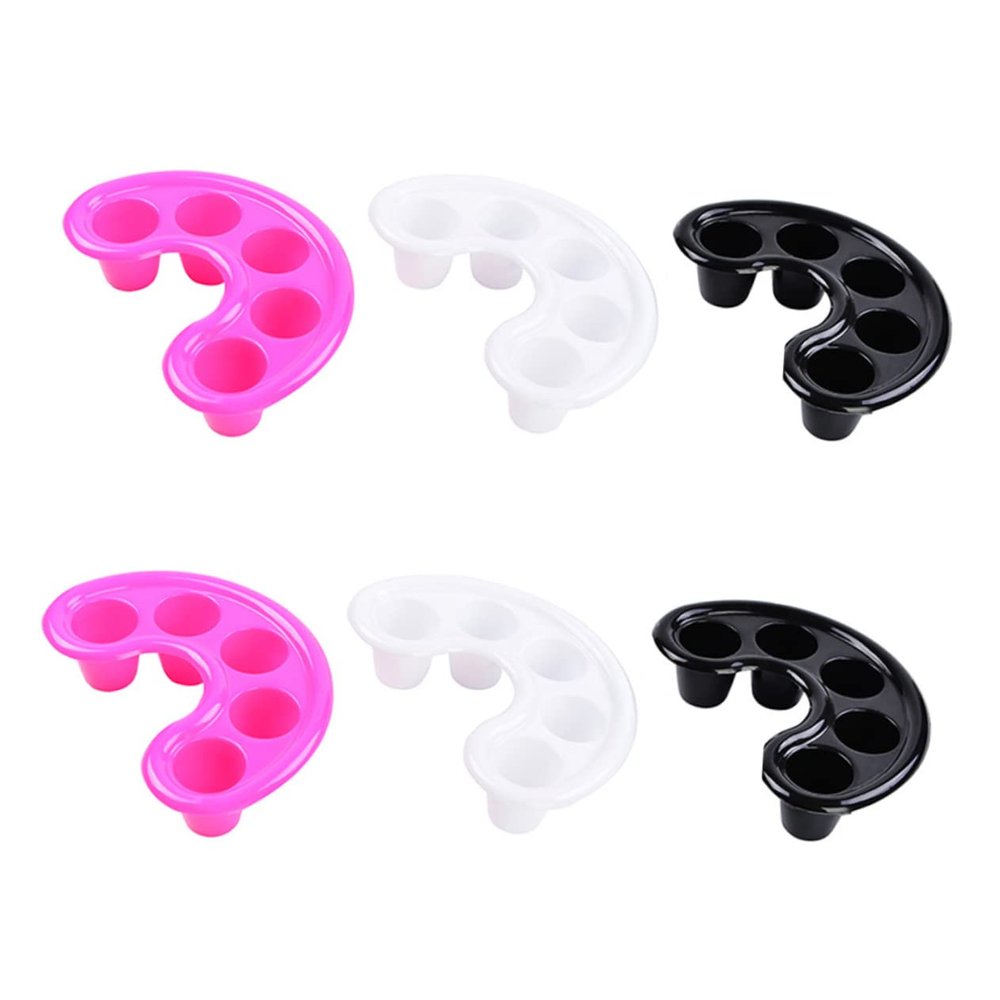 Healvian 6-Piece Manicure Soak Bowls with 5 Holes