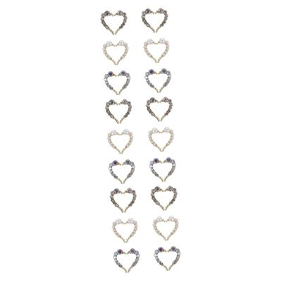 Healvian 36-Piece Heart-Shaped Nail Art Decorations