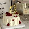 Laurel & Mason Wedding Cake Topper, Gold Acrylic Mr. & Mrs. Cake Decoration for Weddings, Engagements and Parties view 2