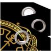 MEVASA 3D Blackout Curtains, Set of 2, Viking Design, Black, Room-Darkening Curtains with Loops, 183 x 214 cm W x H view 4