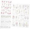 Healeved 9-Sheet Flower Nail Stickers view 4