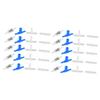 BESPORTBLE 40-Piece Aquarium Air Distributor Set, Adjustable Air Pump Splitters for Fish Tanks with Blue Double Valves and Straight Black Check Valves view 1