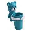 Wall-Mounted Kids' Toothbrush Holder with Rinse Cup view 1