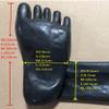 Generic 0.4 mm Malaysian Natural Latex Five-Toe Socks, Black, Size M view 3
