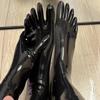 Generic 0.4 mm Malaysian Natural Latex Five-Toe Socks, Black, Size M view 4