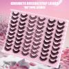 Jemora 30 Pairs of False Eyelashes, Natural Long and Thick Lashes view 2