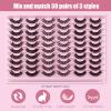 Jemora 30 Pairs of False Eyelashes, Natural Long and Thick Lashes view 3