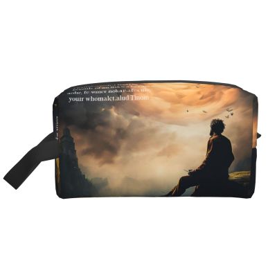 Inspirational Quotes Makeup Bag for Women, Small Zippered Travel Cosmetic Bag, Quote 2