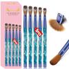 Jemora Blue Quicksand Sequin Nail Art Pen, French Crystal Sculpting Pen and Brush Tool view 1