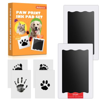 2 pcs Baby Paw Print Set for Dogs and Cats