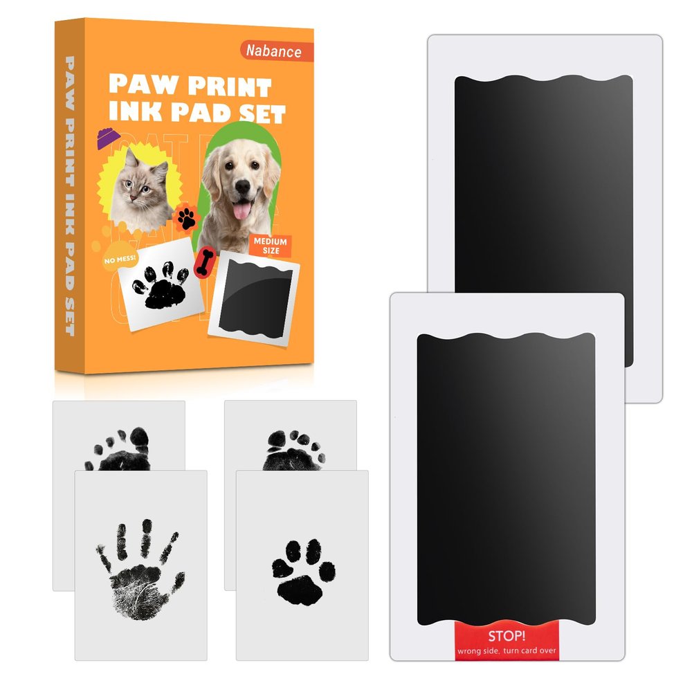 2 pcs Baby Paw Print Set for Dogs and Cats