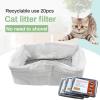 Cat Litter Bags, 10 Pack, Easy to Clean, with Filter Mesh and Drawstring view 3