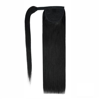 Straight Human Hair Wrap-Around Ponytail Extension