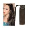 Straight Human Hair Wrap-Around Ponytail Extension view 2